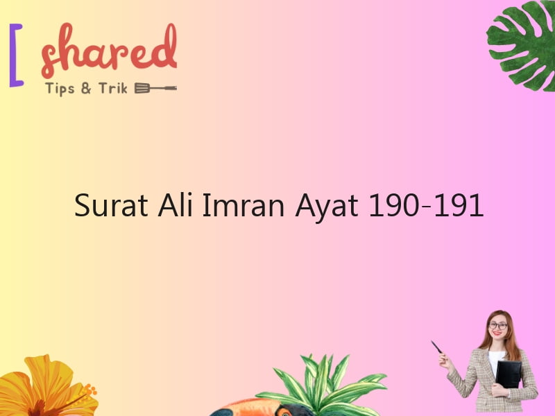 Surat Ali Imran Ayat 190-191